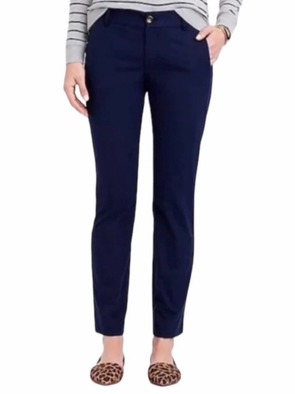 J. Crew Frankie Chino Women’s Stretch Cotton Navy Pants Size 0